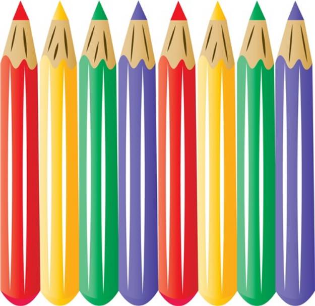 Picture of Colored Pencils SVG File