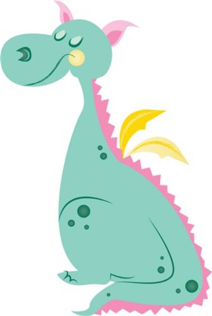 Picture of Cartoon Dragon SVG File