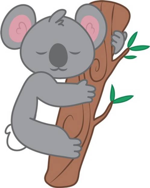 Picture of Sleepy Koala SVG File