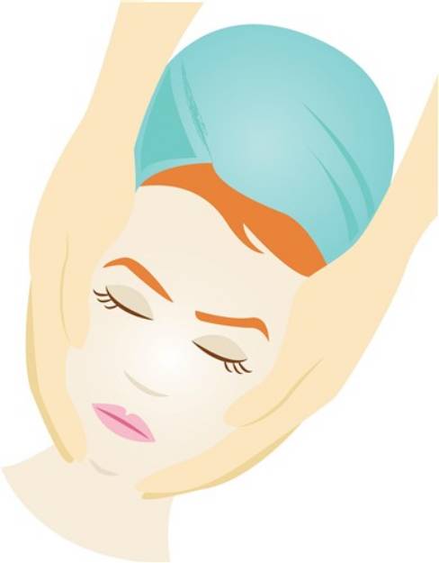Picture of Facial Massage SVG File