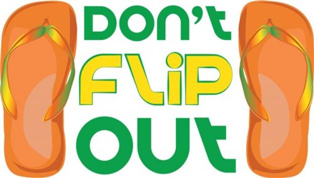 Picture of Dont Flip Out SVG File