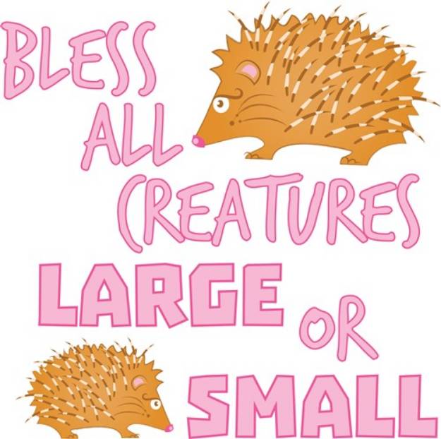 Picture of Bless All Creatures SVG File