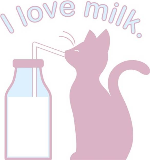Picture of Love Milk SVG File