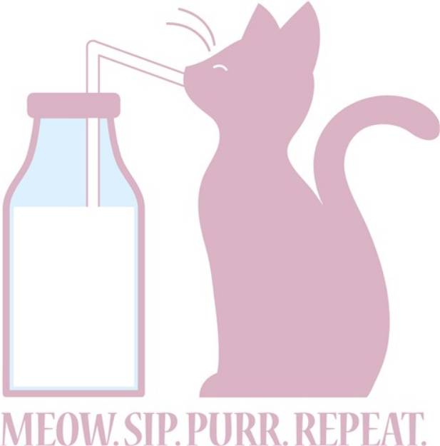 Picture of Meow Sip Purr SVG File