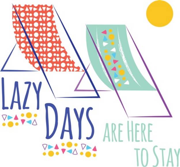 Picture of Lazy Days SVG File