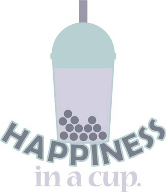 Picture of Happiness In A Cup SVG File