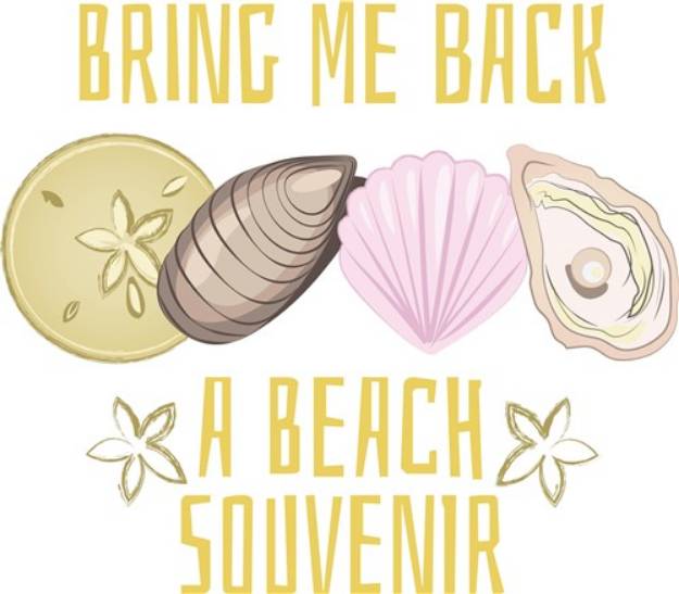 Picture of Beach Souvenir SVG File