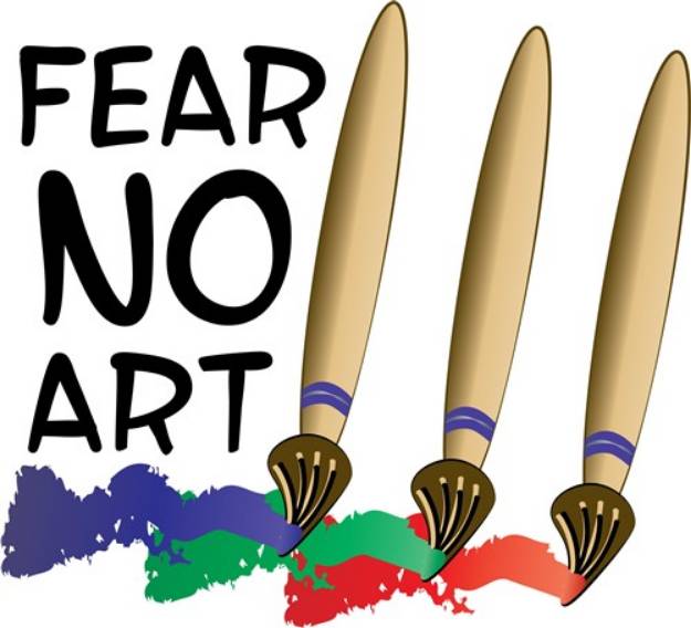 Picture of Fear No Art SVG File