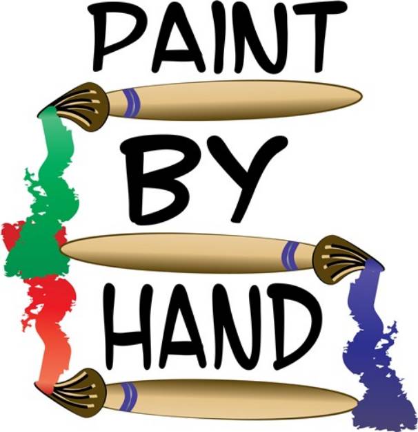 Picture of Paint By Hand SVG File