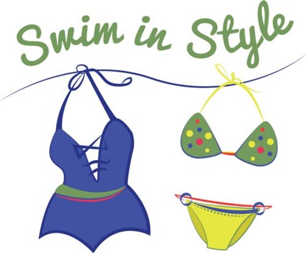 Picture of Swim In Style SVG File