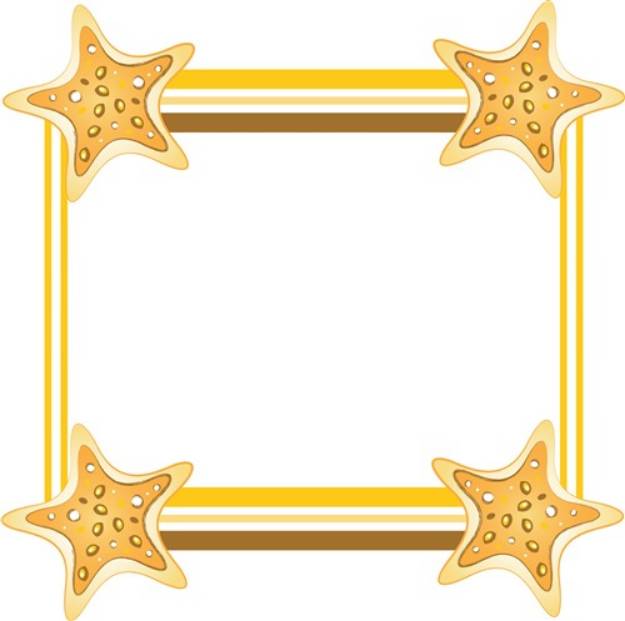 Picture of Starfish Frame SVG File