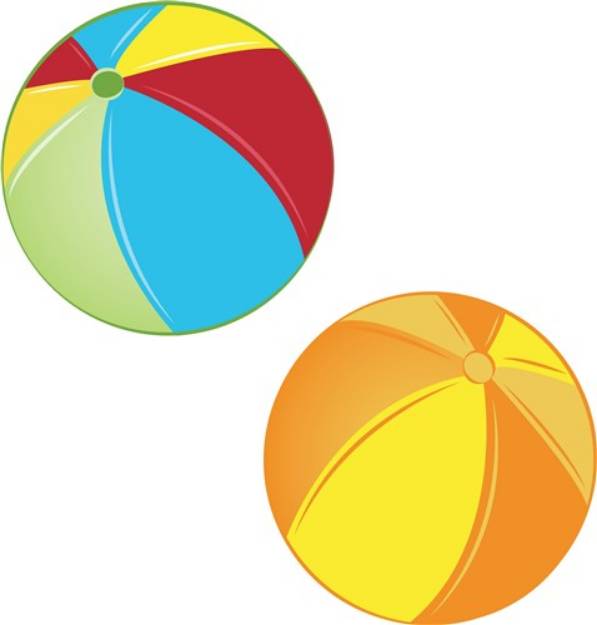 Picture of Beach Balls SVG File