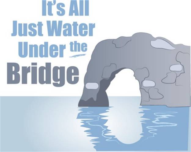 Picture of Water Under The Bridge SVG File