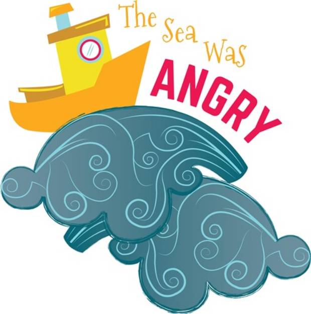 Picture of The Sea Was Angry SVG File