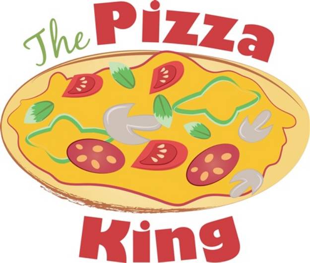Picture of The Pizza King SVG File