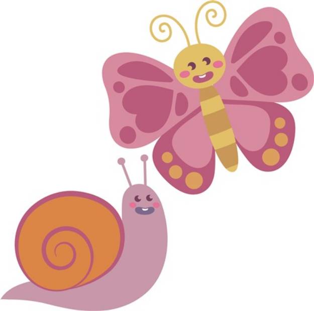 Picture of Snail & Butterfly SVG File