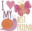 Picture of I Love My Best Friend SVG File