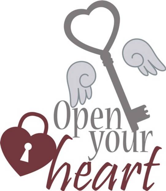 Picture of Open Your Heart SVG File