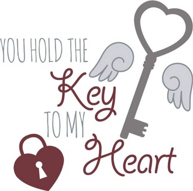 Picture of Key To My Heart SVG File
