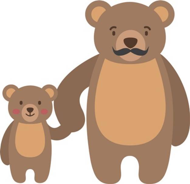 Picture of Daddy Bear SVG File