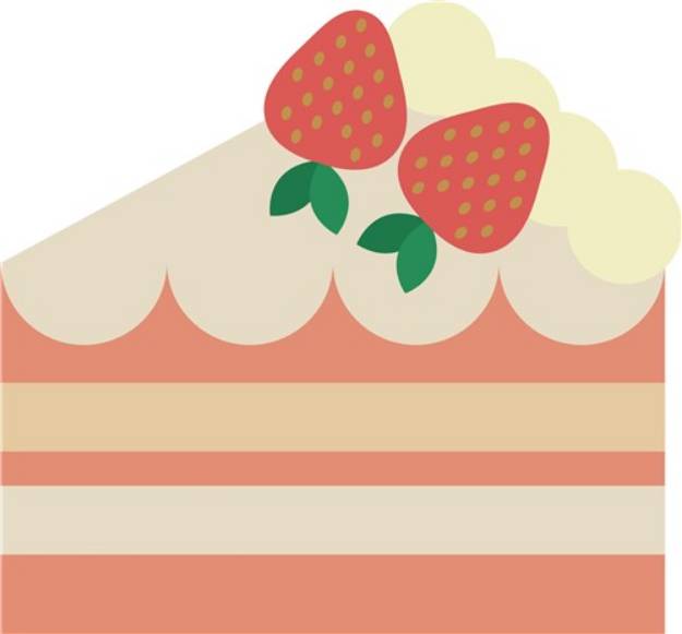 Picture of Strawberry Cake SVG File