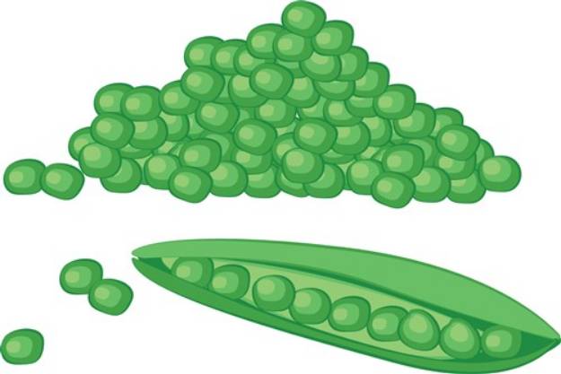 Picture of Green Peas SVG File