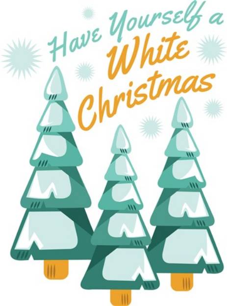 Picture of Have A White Christmas SVG File