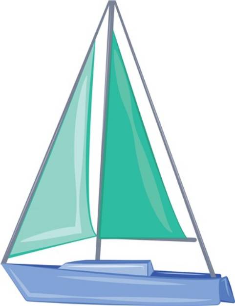 Picture of Sail Boat SVG File