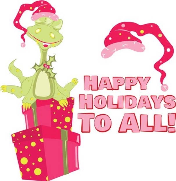 Picture of Happy Holidays To All SVG File