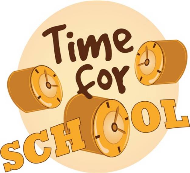 Picture of Time For School SVG File