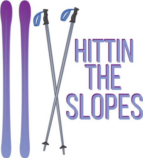Picture of Hittin The Slopes SVG File