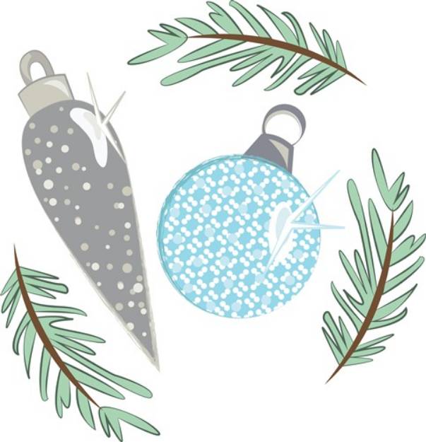 Picture of Holiday Ornaments SVG File