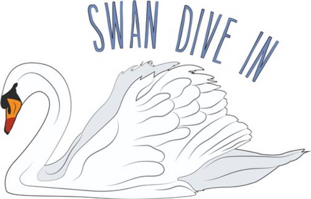 Picture of Swan Dive In SVG File