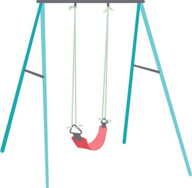 Picture of Playground Swing SVG File