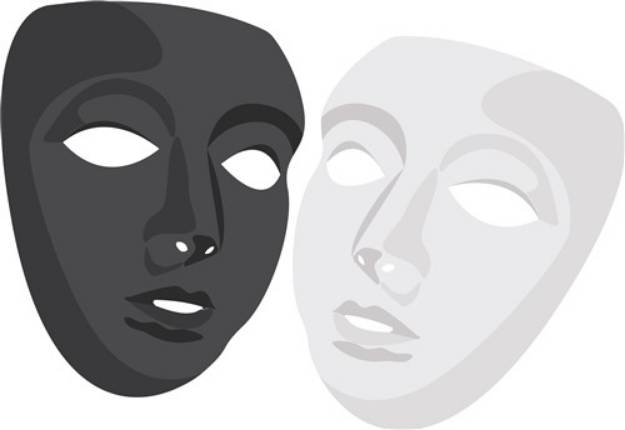 Picture of Theater Masks SVG File