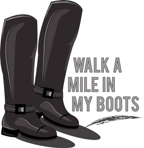 Picture of Walk A Mile SVG File