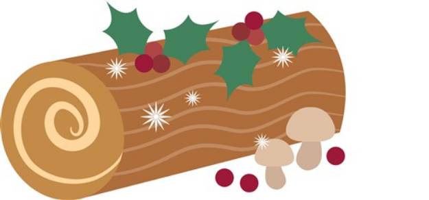 Picture of Yule Log SVG File