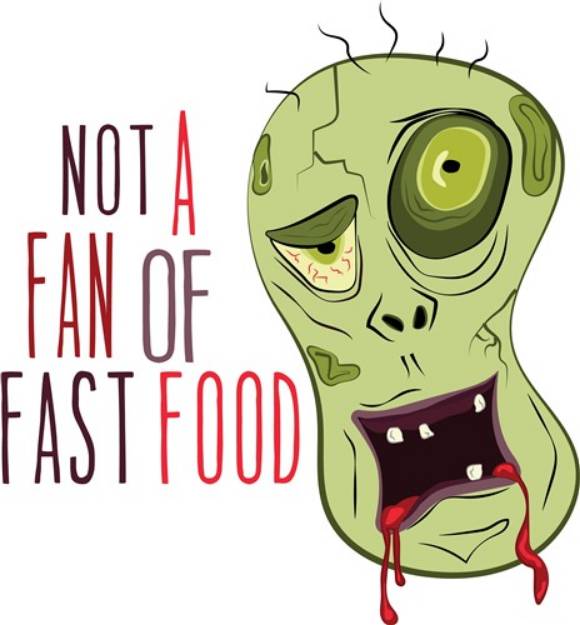 Picture of Zombie Fan SVG File