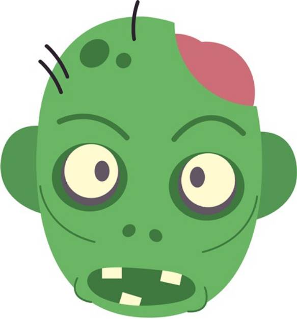 Picture of Zombie Head SVG File