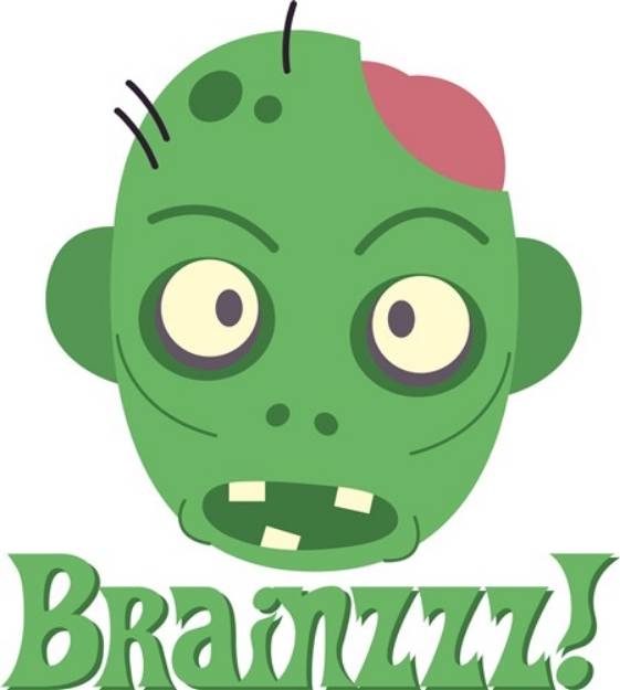 Picture of Zombie Brainz SVG File