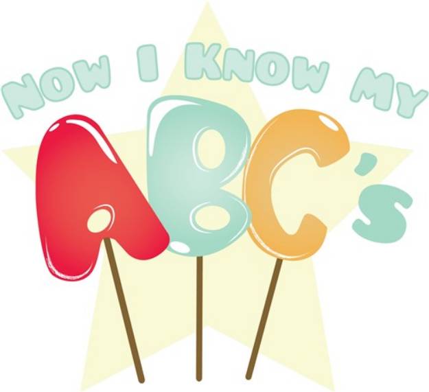Picture of I Know My ABCs SVG File