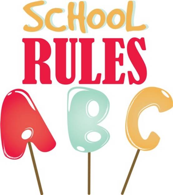 Picture of School Rules SVG File