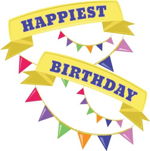 Picture of Happiest Birthday SVG File