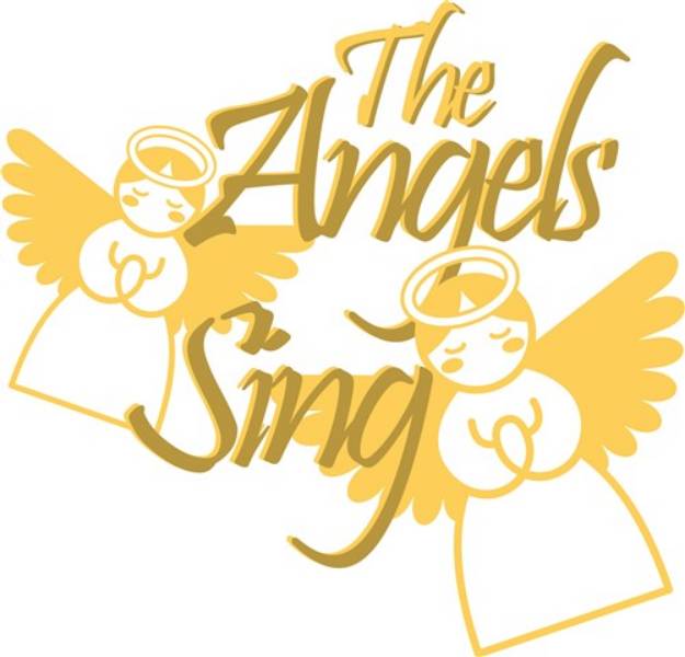 Picture of The Angels Sing SVG File