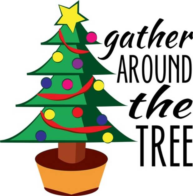 Picture of Gather Around The Tree SVG File