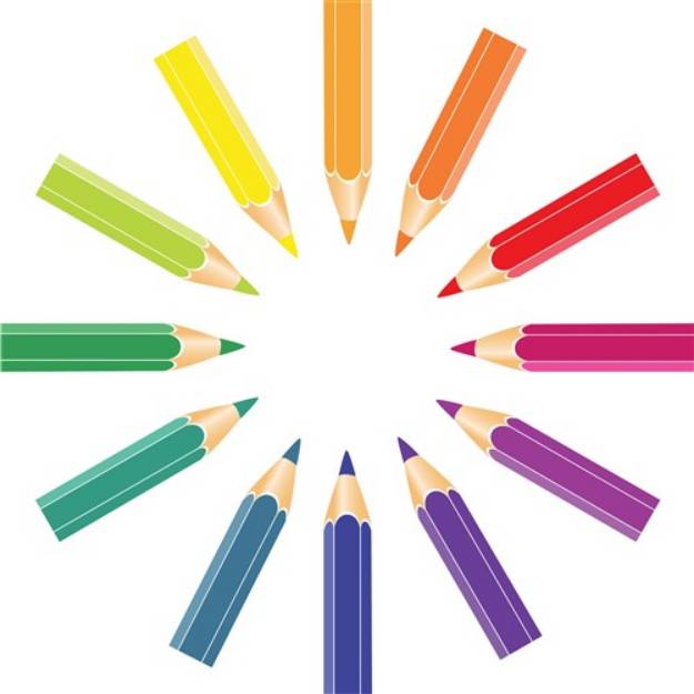 Picture of Colored Pencils SVG File