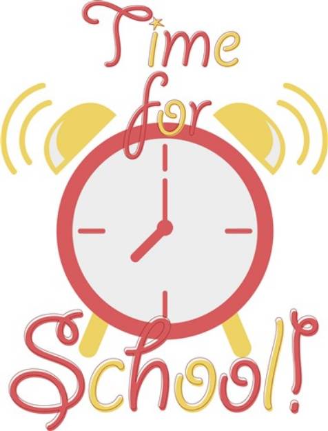 Picture of Time For School SVG File