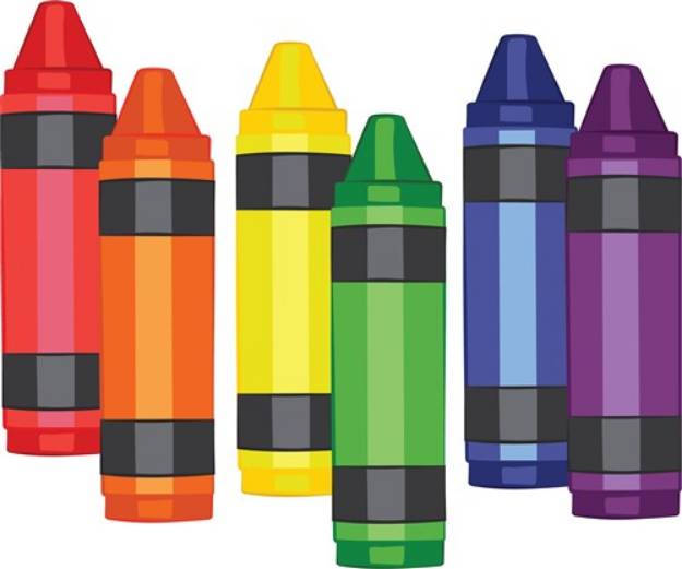 Picture of Crayons SVG File