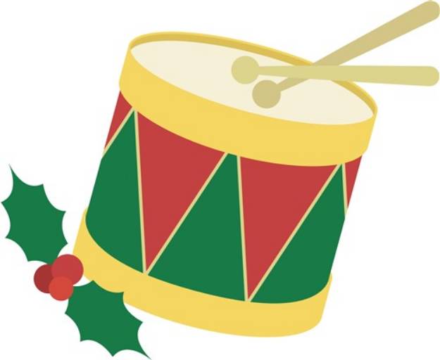 Picture of Christmas Drum SVG File