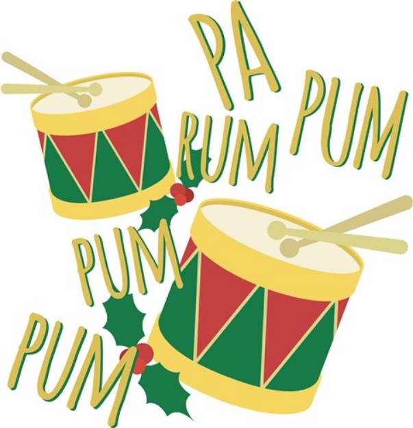 Picture of Rum Pa Pum Pum SVG File